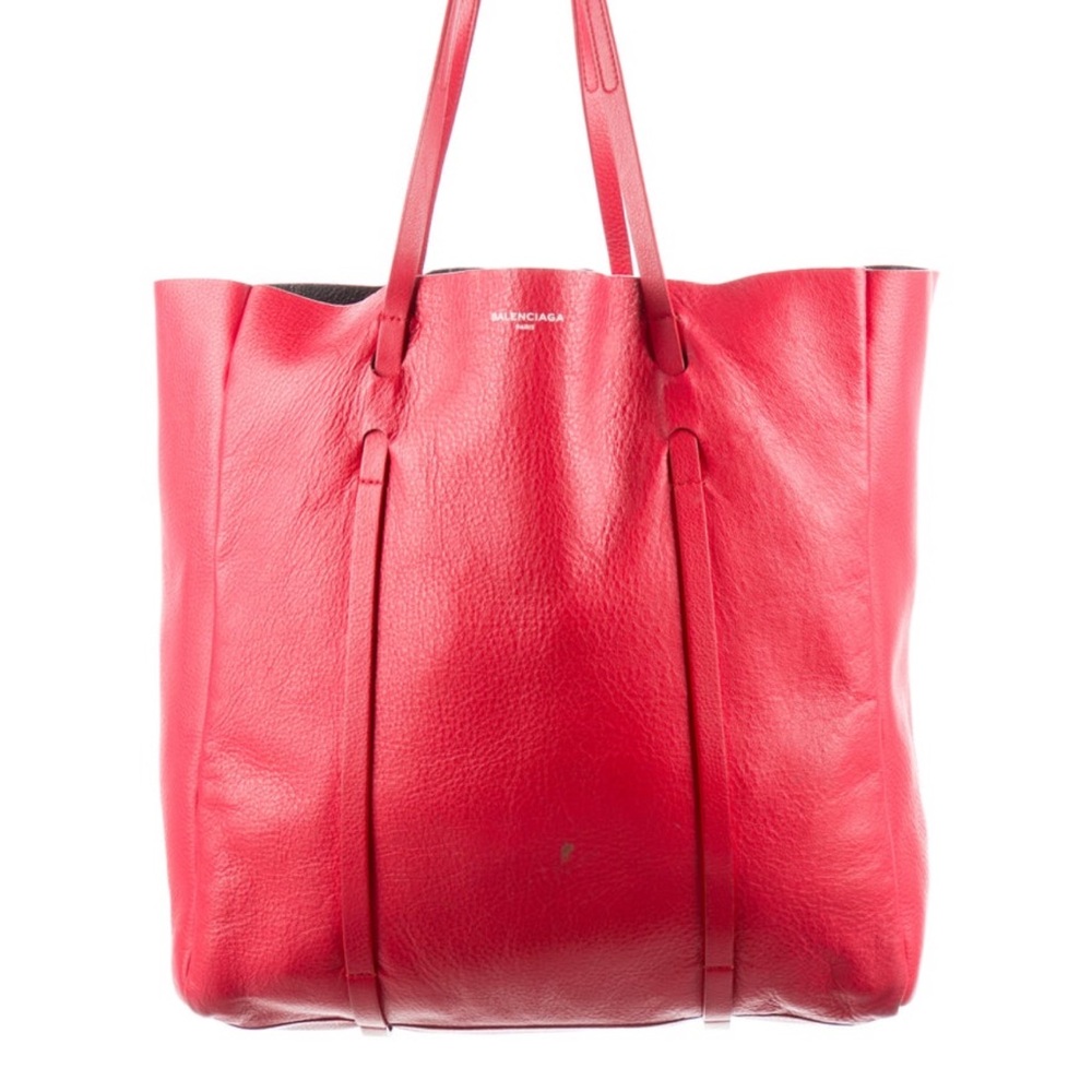 Balenciaga Red Shopper Tote